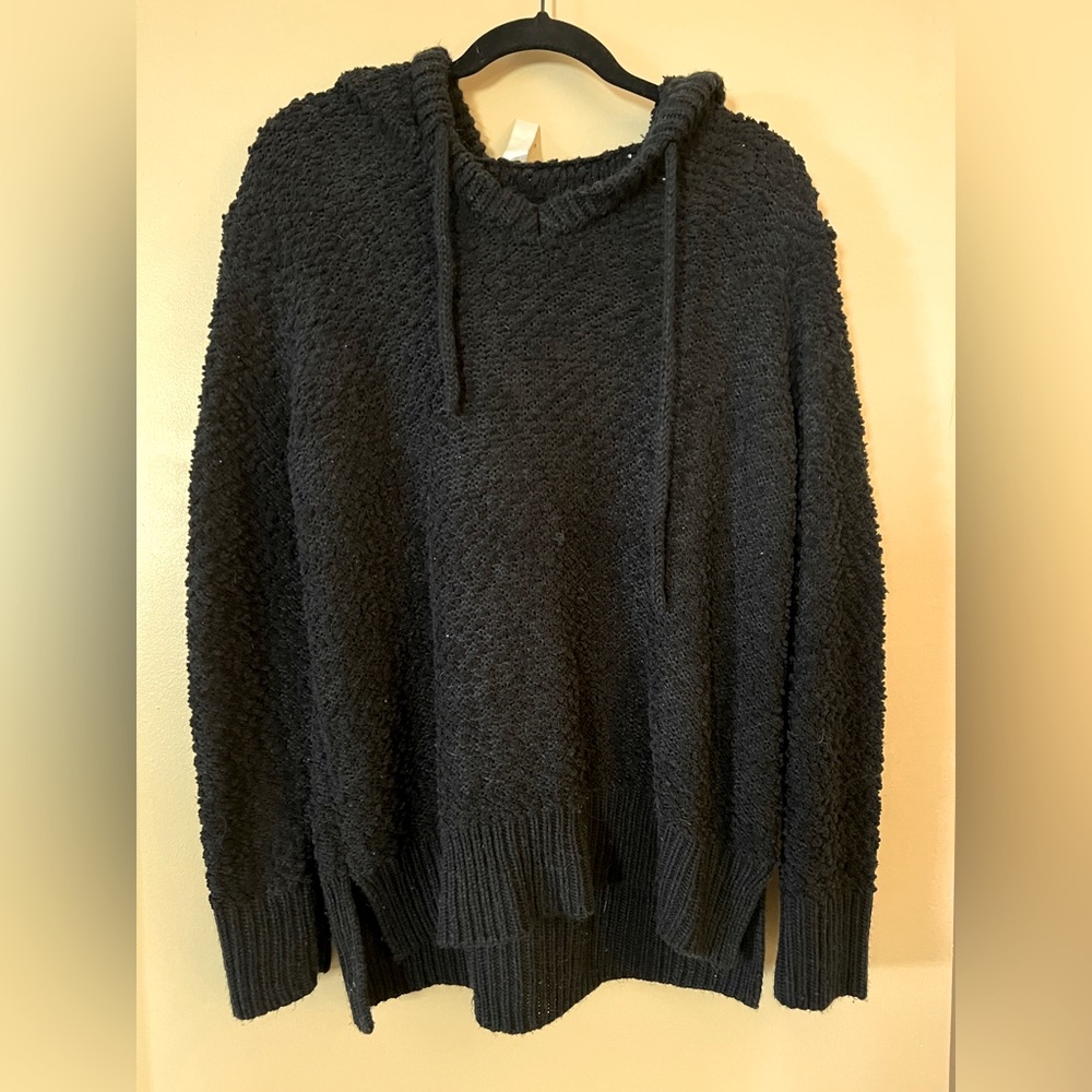 L Green Tea Black Popcorn Sweater Pullover Hoodie